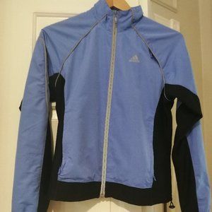 Adidas Women's Climate Blue and Black Jacket , size Small